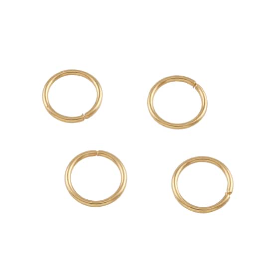 12 Packs: 60 ct. (720 total) 10mm Gold Jump Rings by Bead Landing&#x2122;